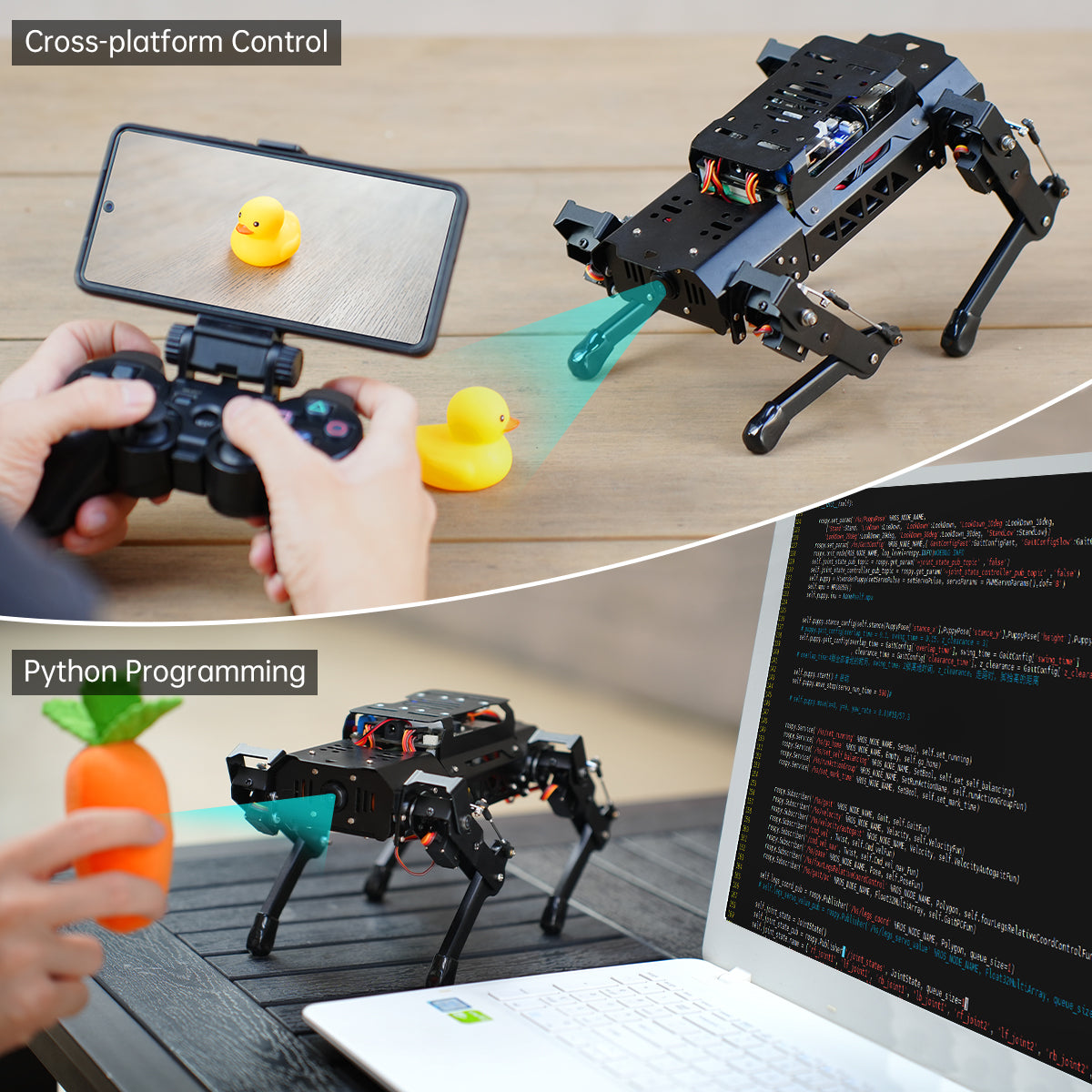Hiwonder PuppyPi ROS Quadruped Robot with Raspberry Pi, Integrated with Large AI Model (ChatGPT), Supports AI Vision, Voice Interaction, LiDAR, and Robotic Arm Attachment Hiwonder PuppyPi ROS Quadruped Robot with Raspberry Pi, Integrated with Large AI Model (ChatGPT), Supports AI Vision, Voice Interaction, LiDAR, and Robotic Arm Attachment